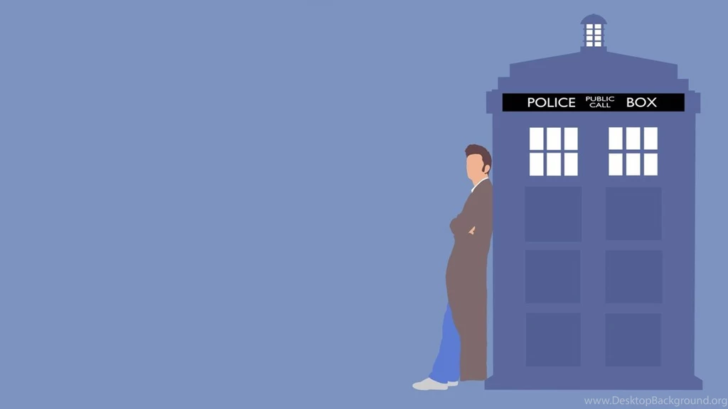 The 10th Doctor And His TARDIS (Wallpaper) By GameAddikt On DeviantArt