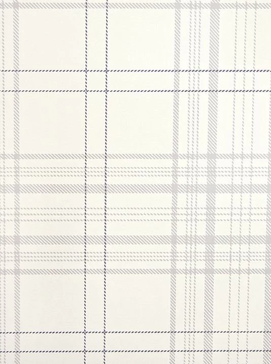 Rakel Plaid Wallpapers Off White And Grey Plaid Wallpapers With Thin ...