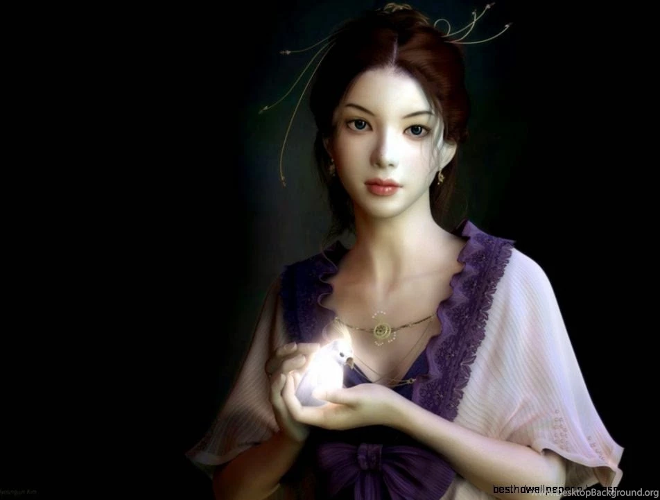 Cute Girl Japan 3D Wallpapers