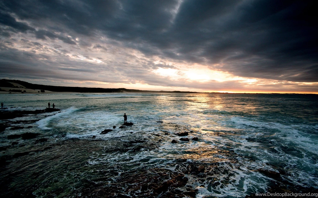 Atardecer Oceano Naturaleza Wallpapers