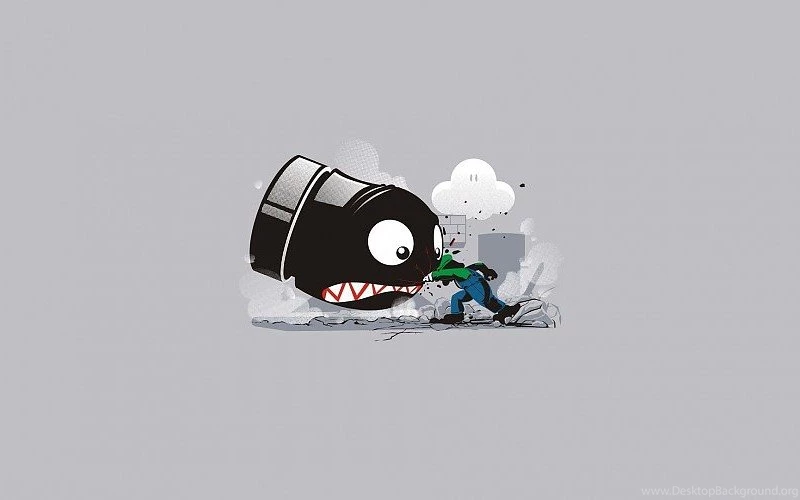Luigi Vs Bob Omb Free Desktop Backgrounds And Wallpapers