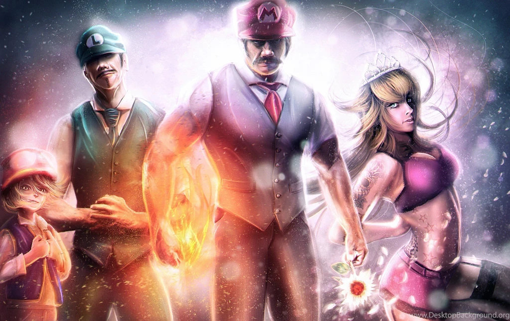 Toad,Luigi,Mario And Peach Computer Wallpapers, Desktop ...