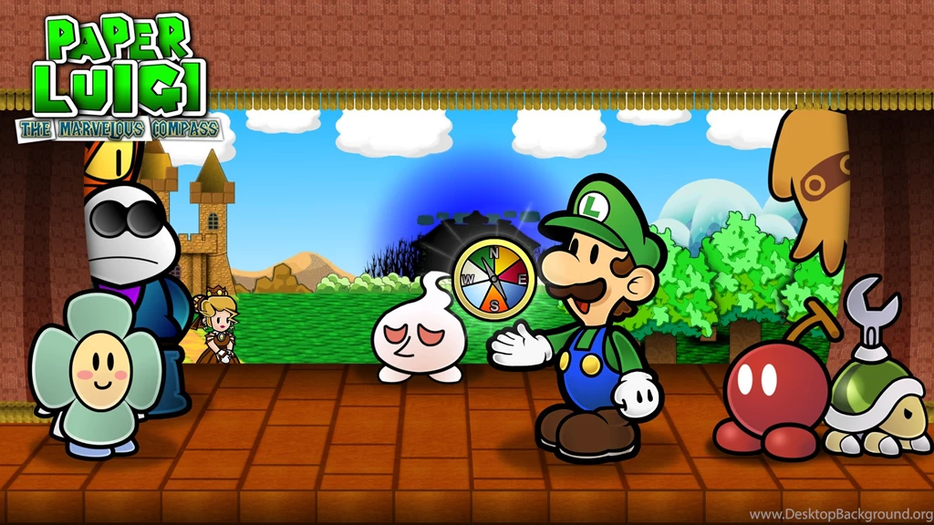 Paper Luigi Computer Wallpapers, Desktop Backgrounds