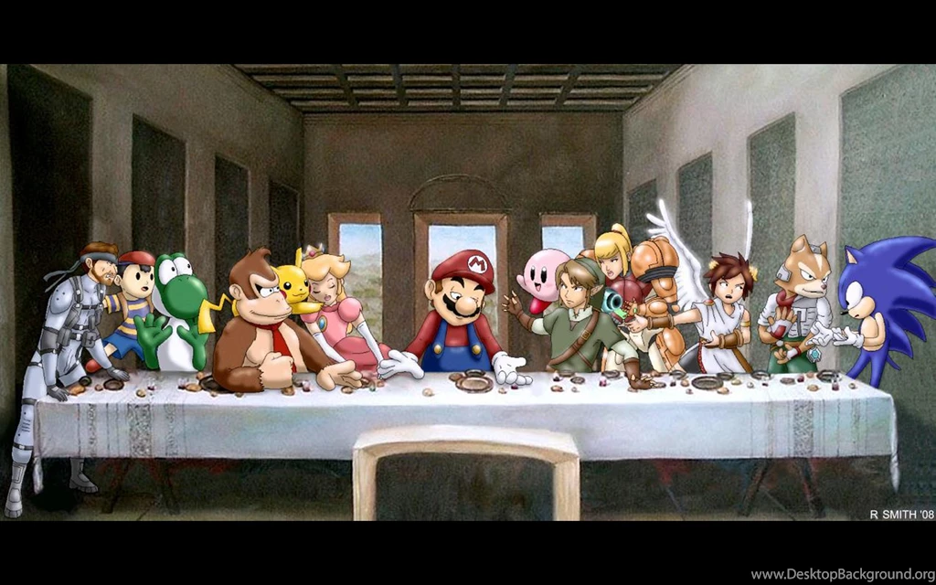 Donkey Kong Kirby Link Luigi Mario Wallpapers (