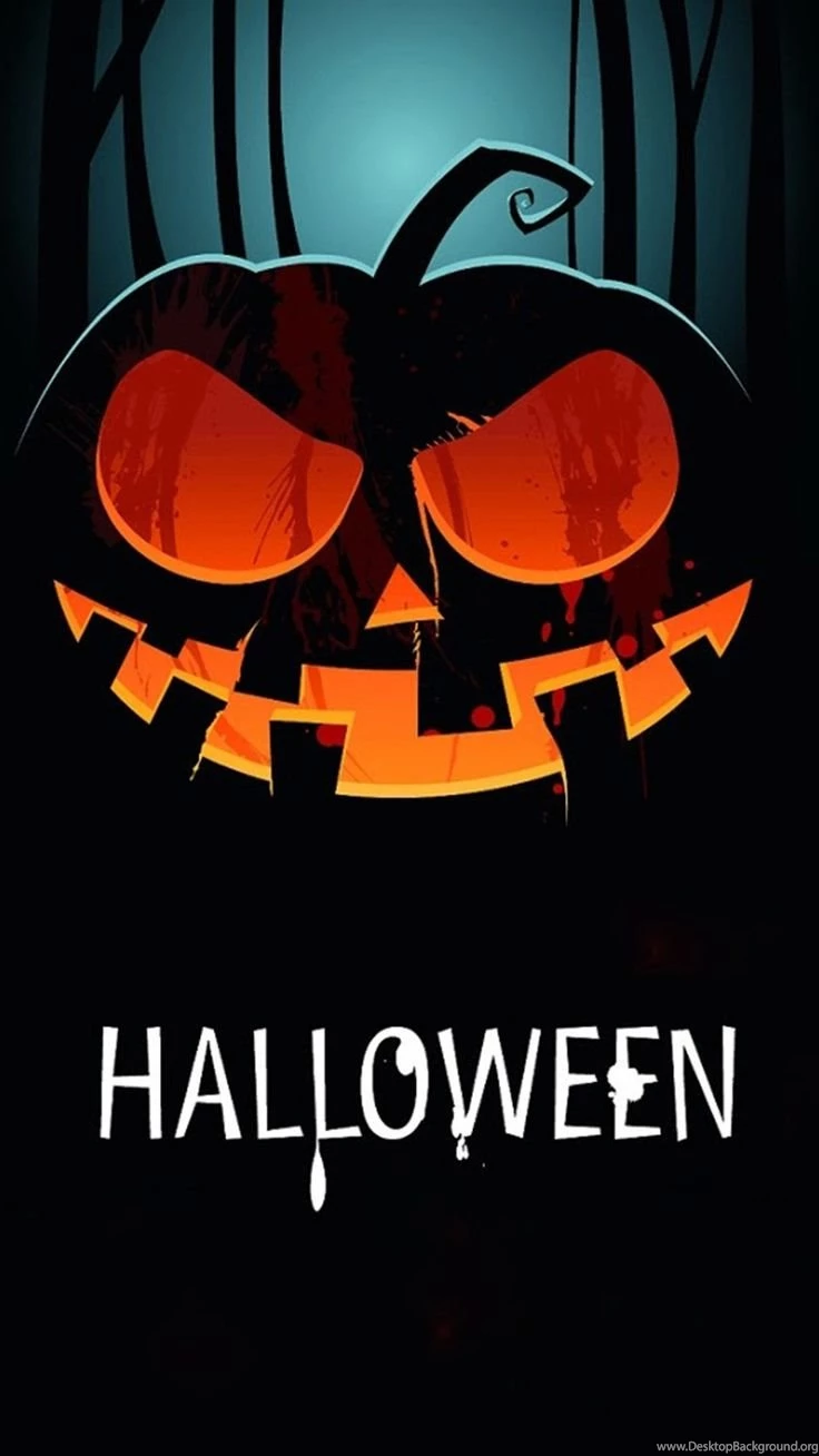 Scary Pumpkin Halloween iPhone 6 & iPhone 6 Plus Wallpapers ...