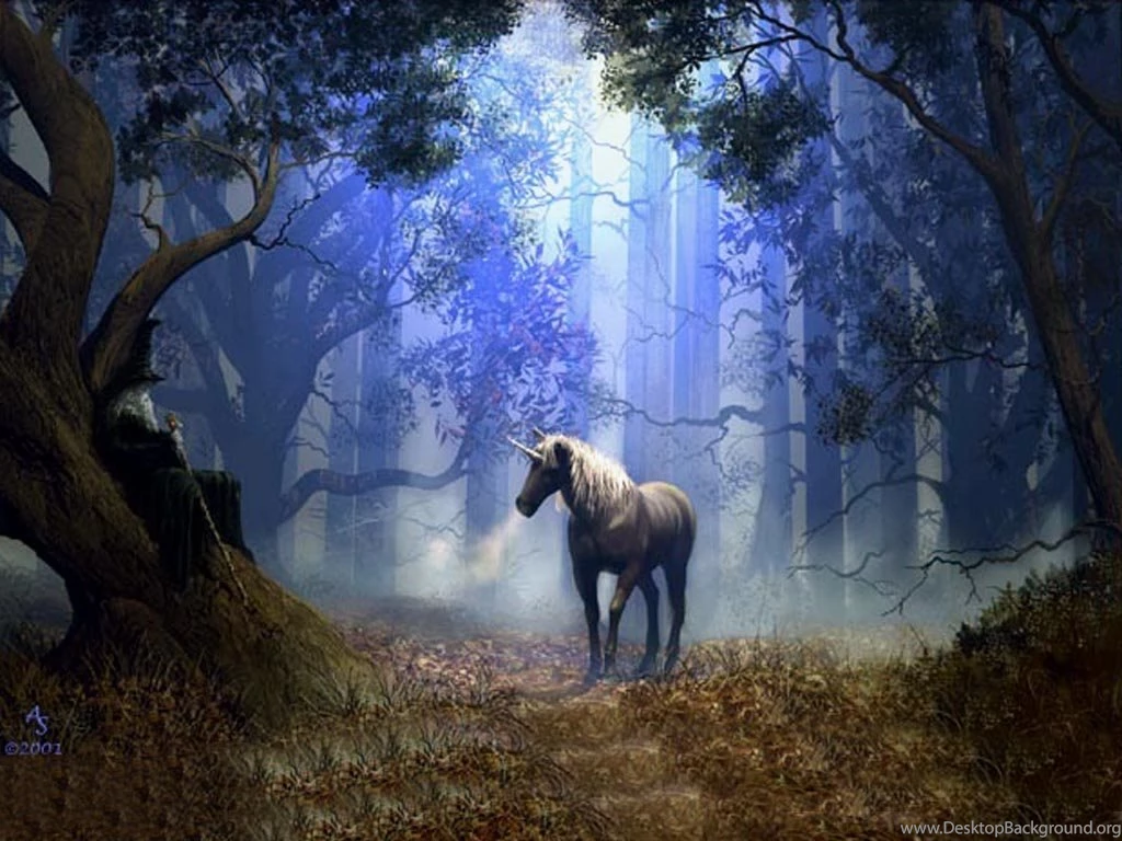 My Free Wallpapers Fantasy Wallpapers : Andy Simmons Unicorn