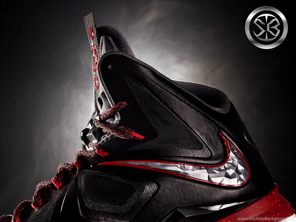 Lebron X Black Basketball Shoes Wallpapers Streetball
