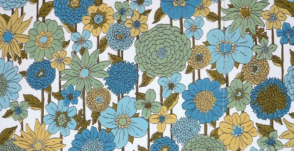 Create Postcard Wallpaper:Genuine 1970 Flower Power Wallpapers