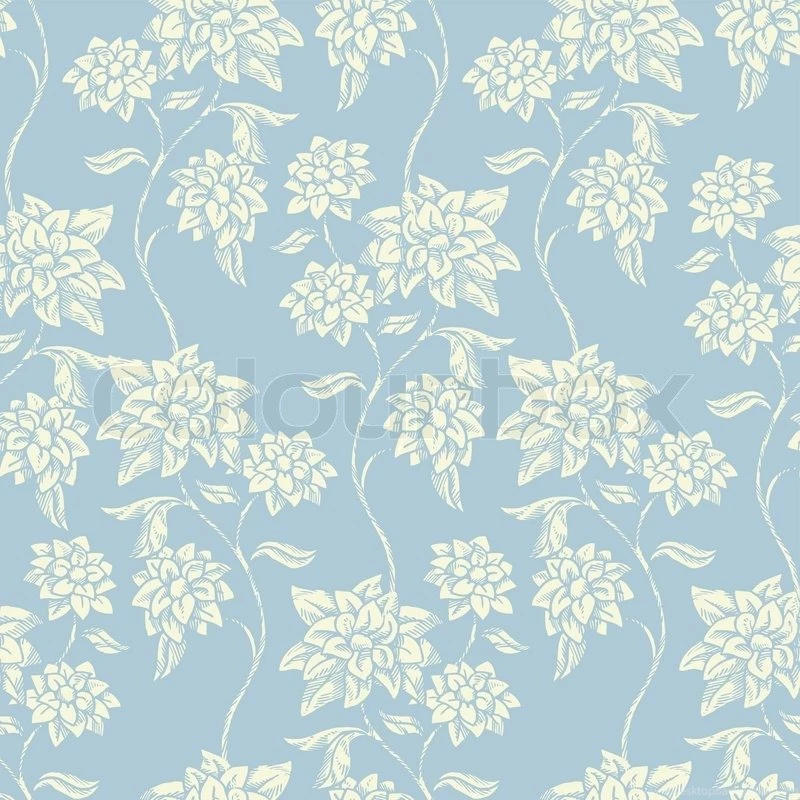Vintage Floral Background, Beautiful Flowers, Fashion Seamless ...