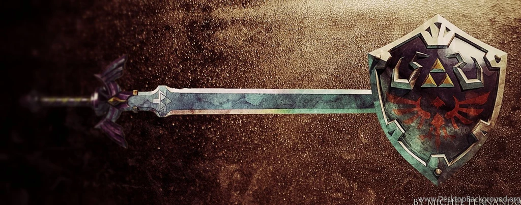 Hylian Shield And Master Sword (Banner) By MichelRT On DeviantArt