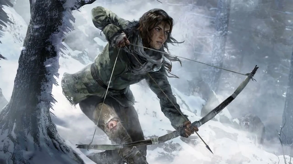 RISE TOMB RAIDER Lara Croft Action Adventure Fantasy Warrior ...