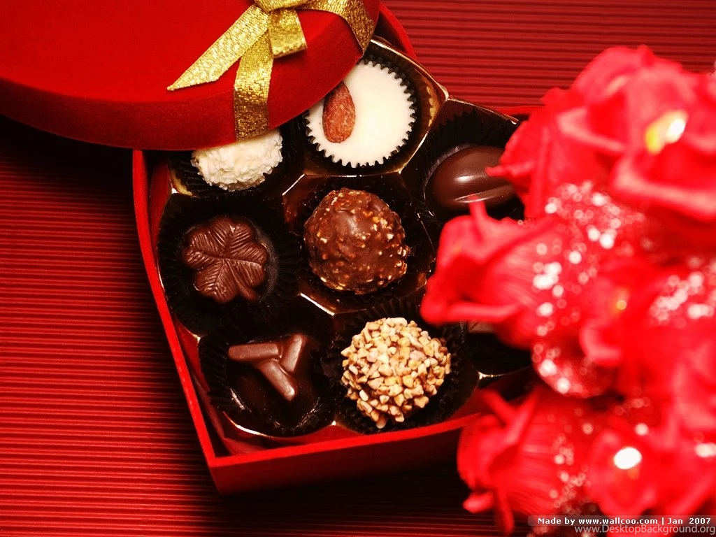 Valentine Chocolates & Gifts Valentine's Day Wallpapers 1024x768 ...