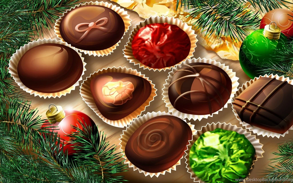 Christmas Chocolates Desktop Wallpapers