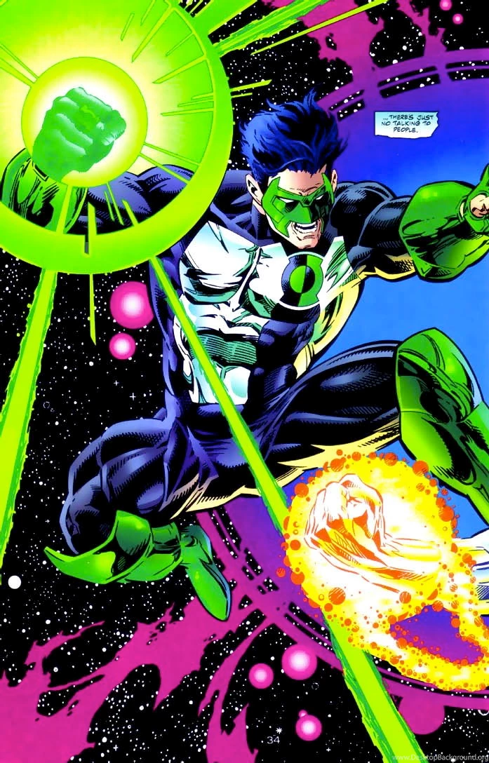 It's A Dan's World: NOW THAT'S A SPLASH PAGE: Kyle Rayner Gets ...