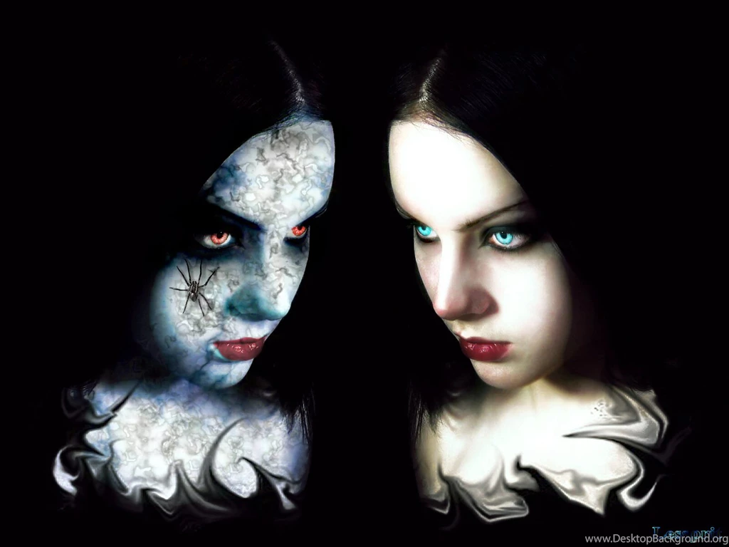 Good Vs Evil Gothic Girl Wallpapers From Gothic Girls Wallpapers
