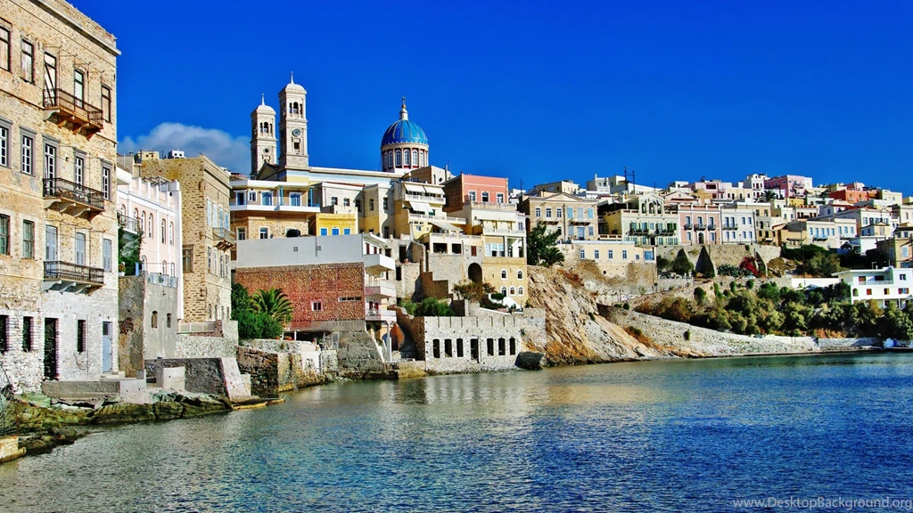 2560x1440 Syros Island Greece Desktop PC And Mac Wallpapers