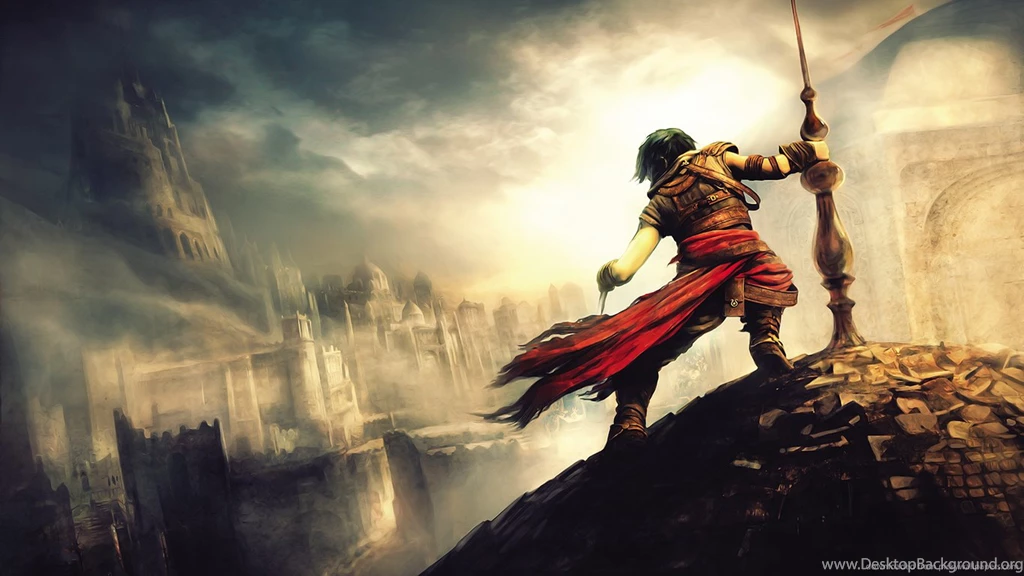 Download 1366x768 Prince Of Persia — On Top Of The Roof Wallpapers