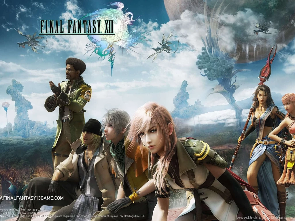 Download Wallpapers 1600x1200 Final Fantasy Xiii, Characters, Sky ...