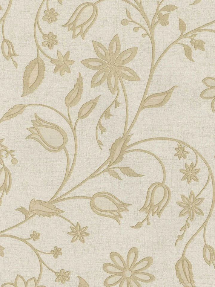 Light Brown Embossed Petite Floral Wallpapers By Brewster