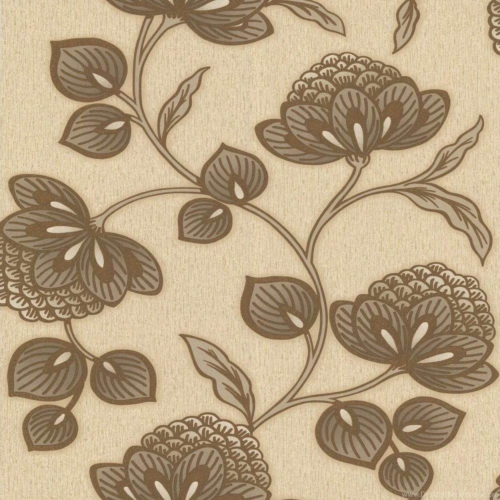 Graham & Brown Nadira Floral Textured Embossed Glitter Vinyl Wallpapers