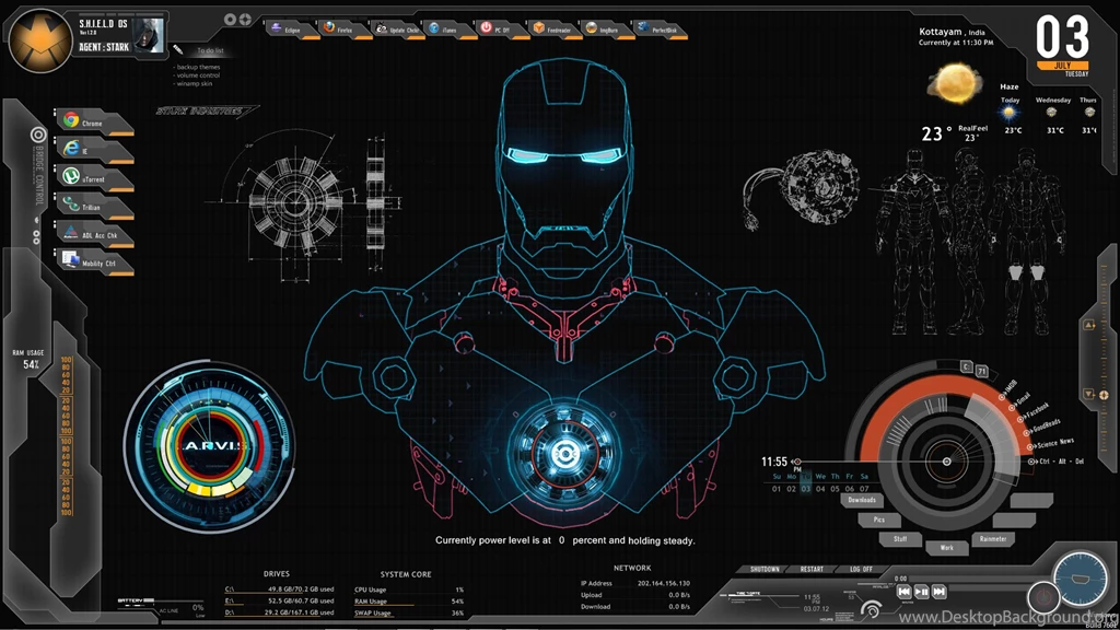Movie Wallpaper: Iron Man Jarvis High Resolution Wallpapers ...