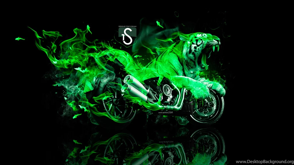 Moto Ducati Diavel Tiger Green Fire 2013 HD Wallpapers design by ...