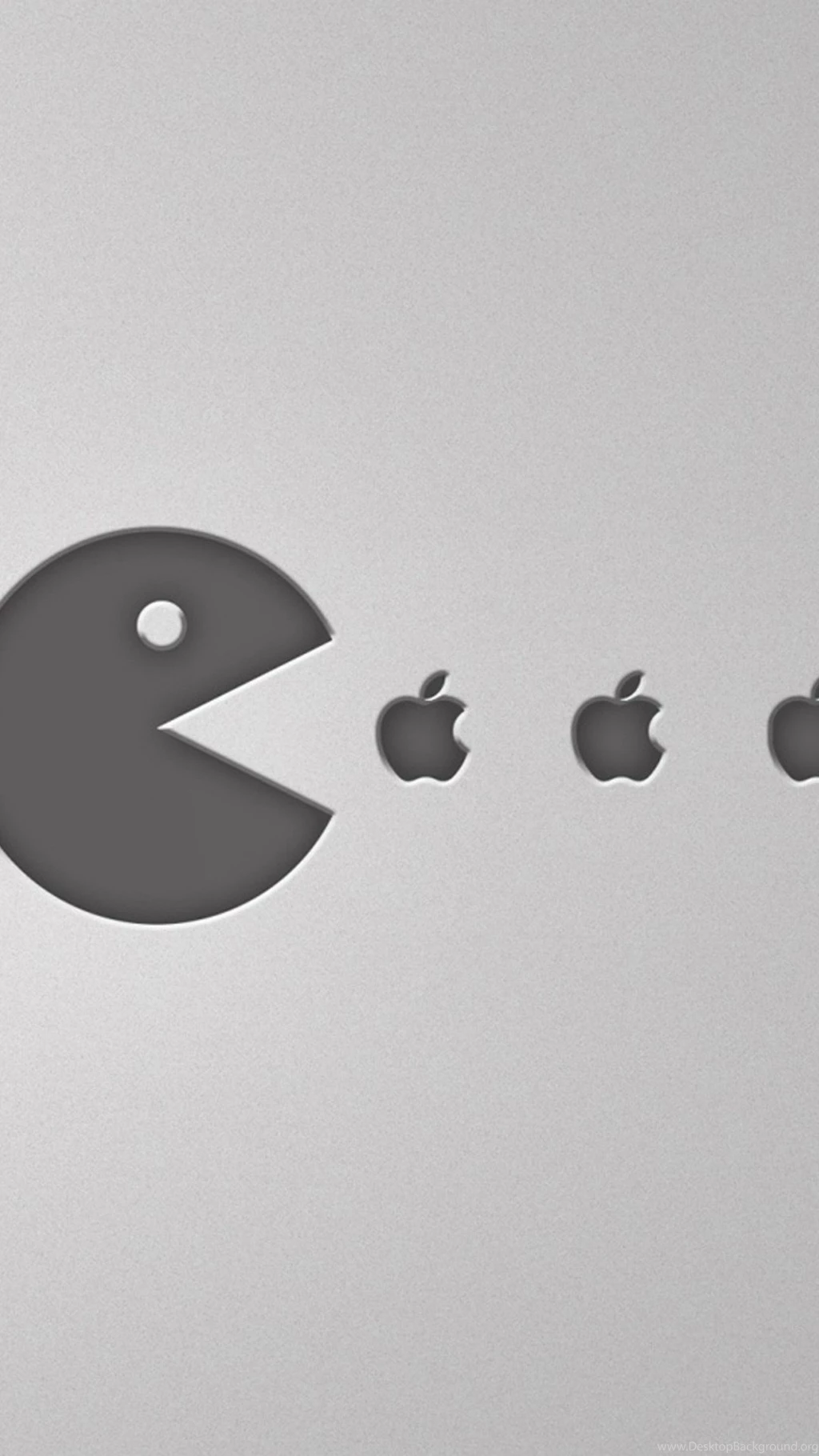 Pacman Eats Apple HD Wallpapers iPhone 6 Plus   Wallpapersmobile.net