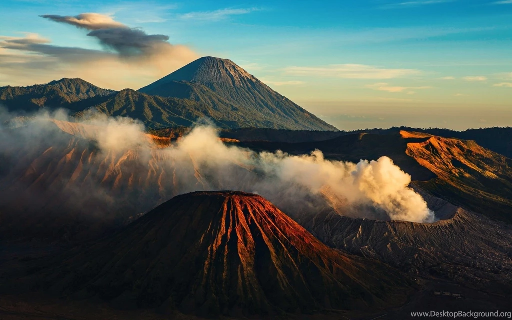Mount, Bromo, Volcano, Indonesia, Widescreen, High, Definition ...