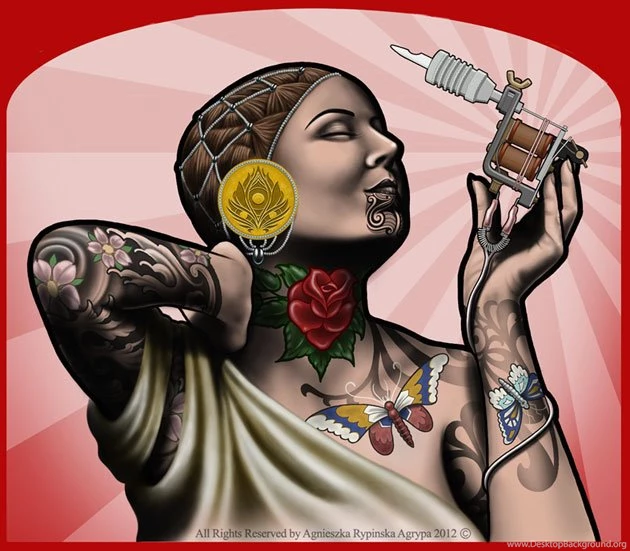 Woman with Tattoo Machine By Agryppina On DeviantArt