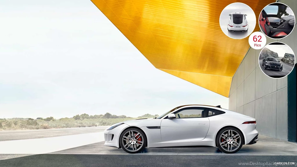 2015 Jaguar F Type R Coupe Polaris White Side