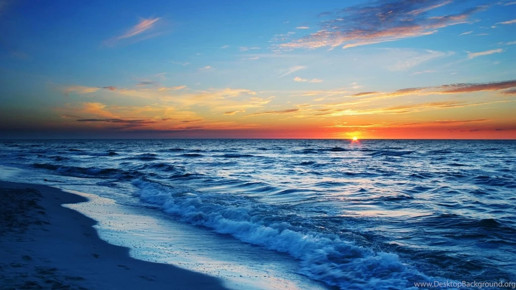 Beach Sunset And Turquoise Waters Wallpapers, Beach Pictures And ...