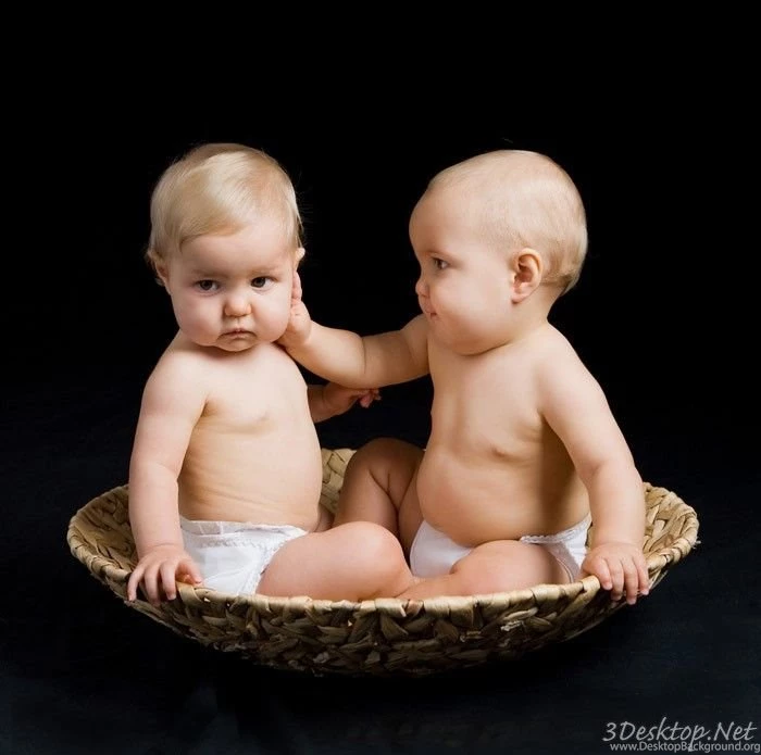 Twins Baby Desktop Wallpapers