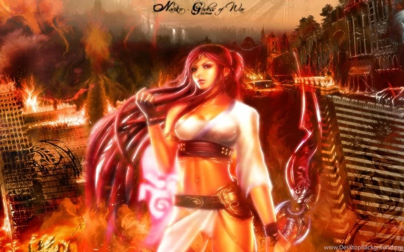 Female Fire Godess Of War – Video Games God Of War HD Desktop ...