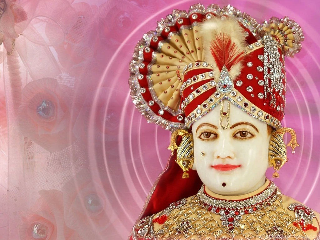 Lord Swaminarayan Play Holi With Village People HD Wallpapers