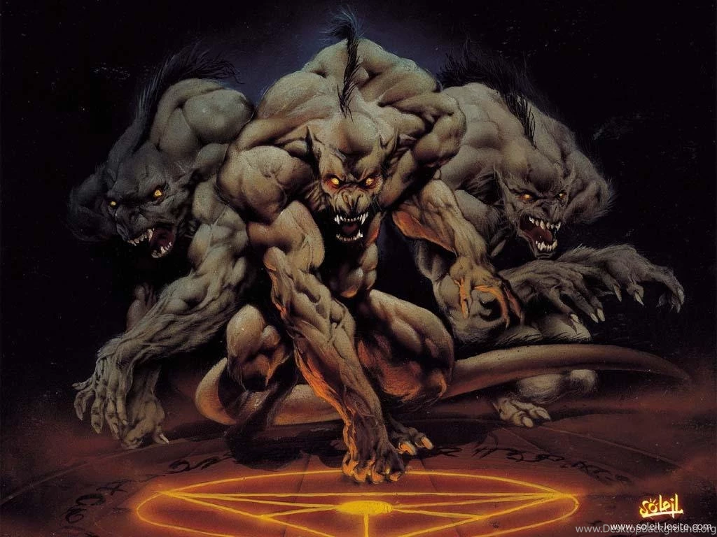 DEMONIC WEREWOLVES WALLPAPER (