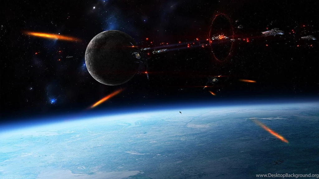 High Resolution Amazing Sci Fi Space Battle Wallpapers Hd 5 Full