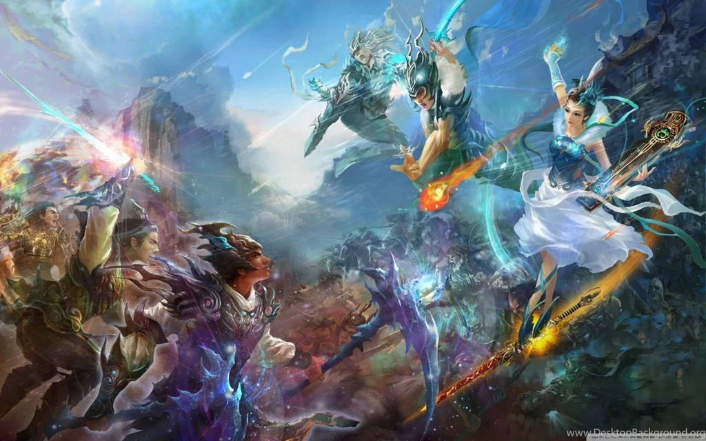Jade Dynasty Battle HD Desktop Wallpapers : Fullscreen : Dual Monitor