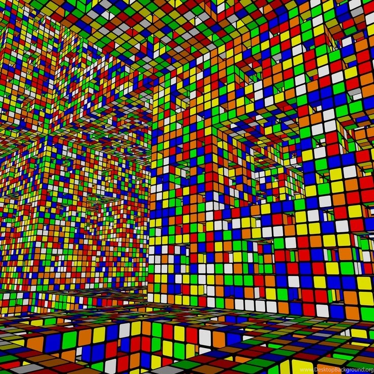 Rubik's Cube Fractal Widescreen Wallpapers