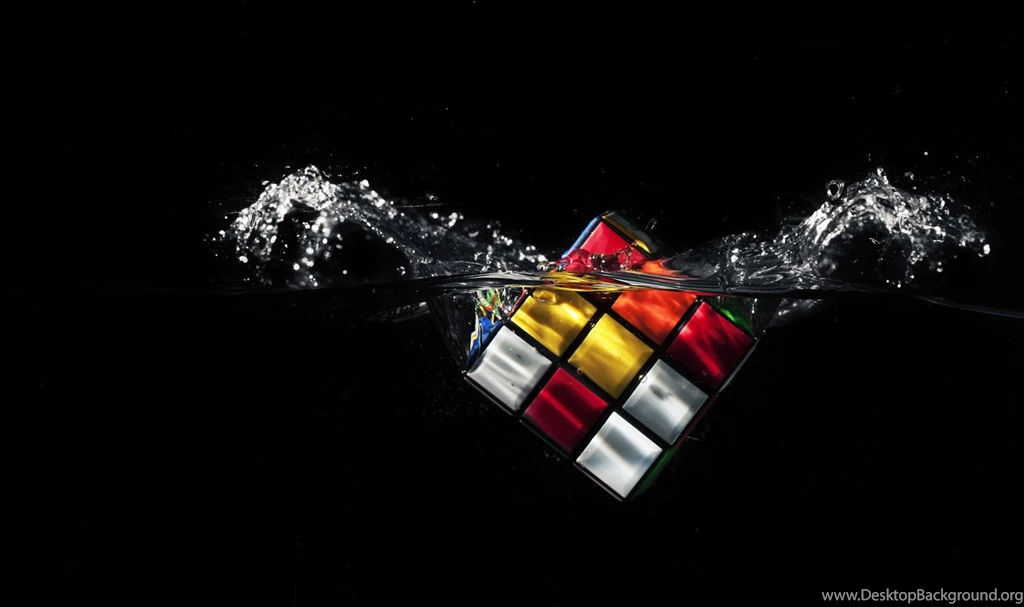 Rubik's Cube Splash In Water Wallpapers HD By Samuels Graphics On ...