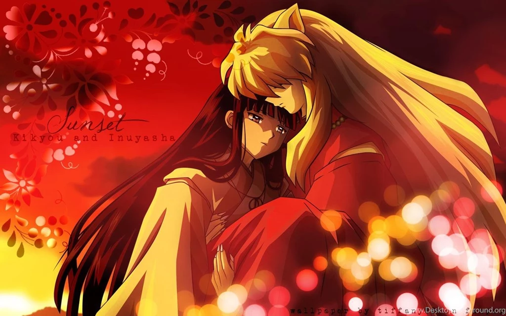 Inuyasha And Kikyo In Sunset The Final Act
