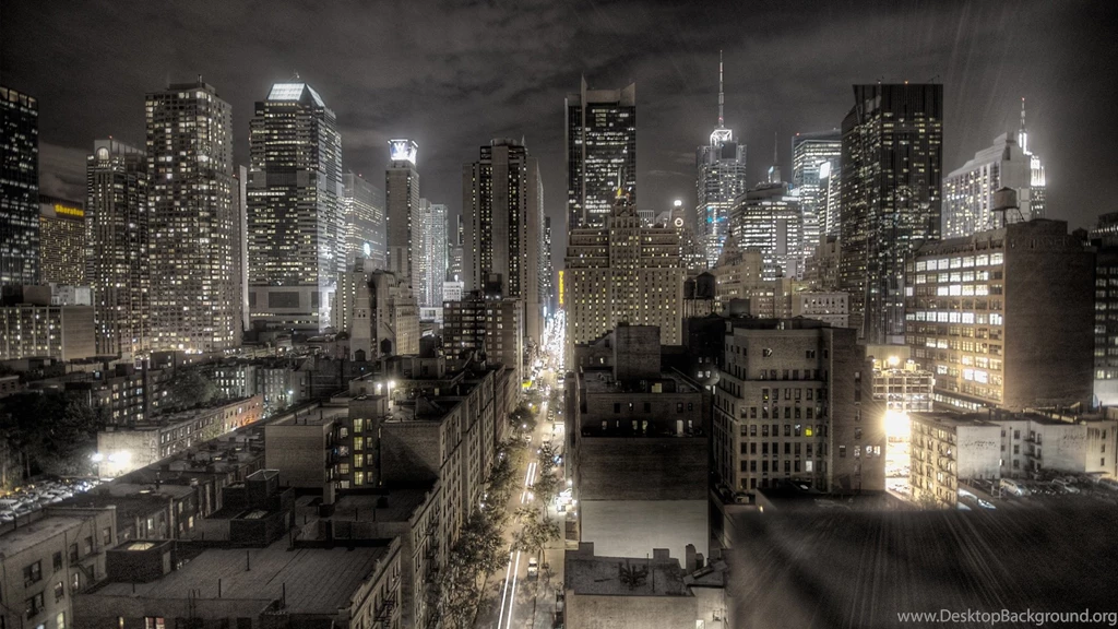 Dark Abstract City Wallpaper.