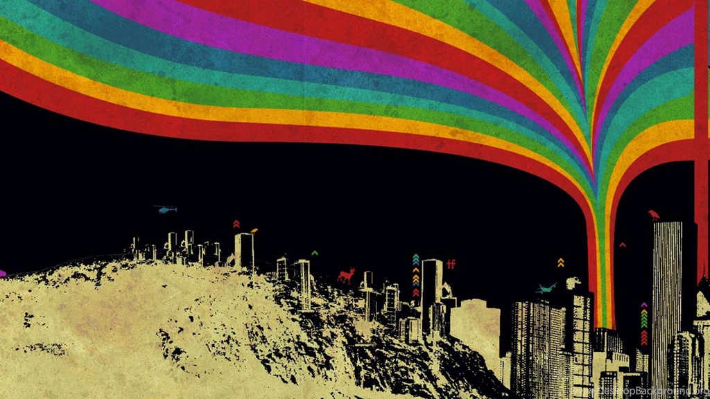Rainbow City Abstract Hd Wallpapers (