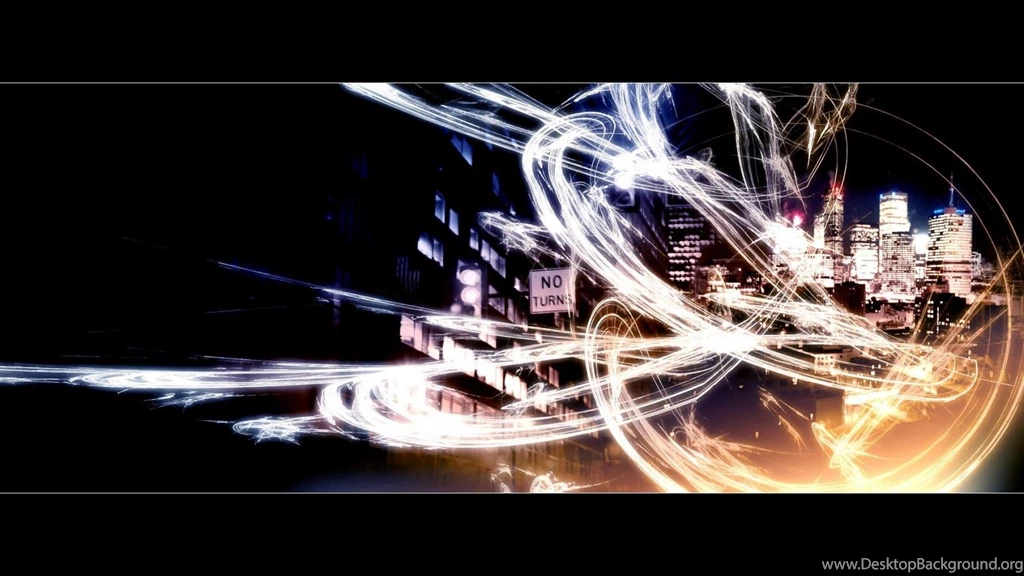 Abstract City Street Artwork Photoshop Manipulation Signs No Turns ...
