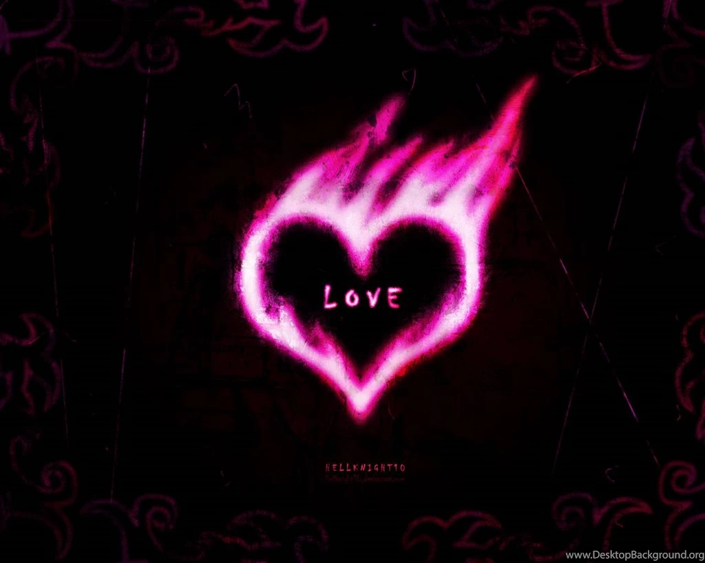 Love Pink Heart Valentines Wallpapers   (