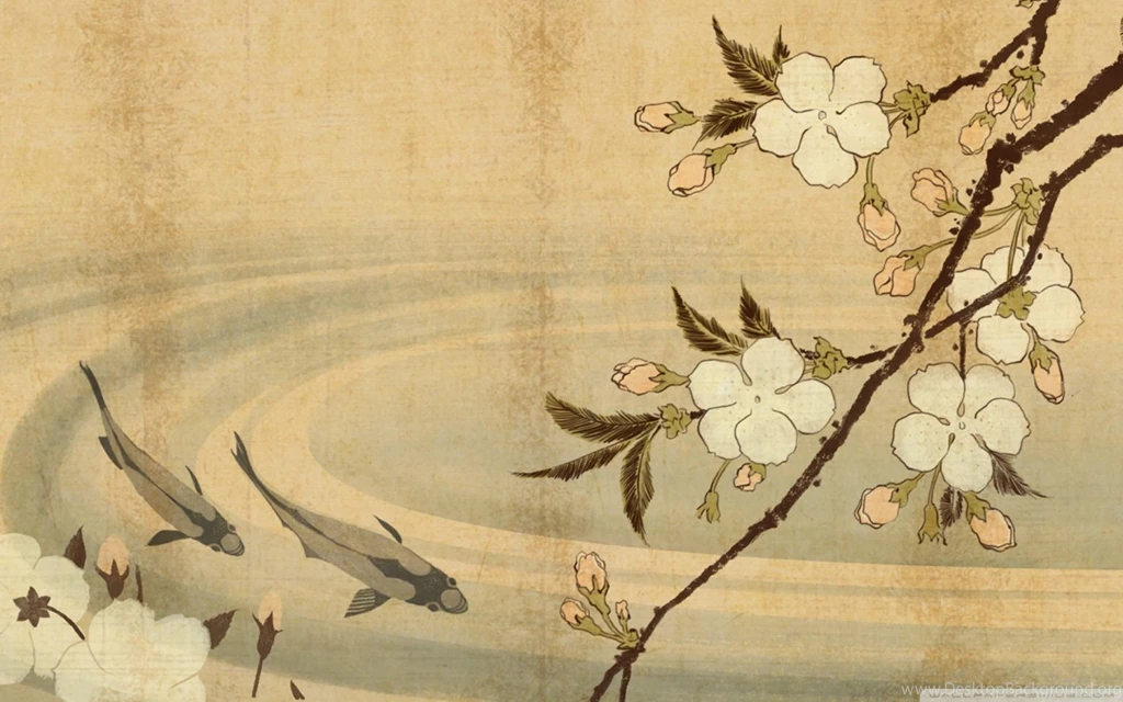 Japanese Carp Art HD Desktop Wallpapers : High Definition ...