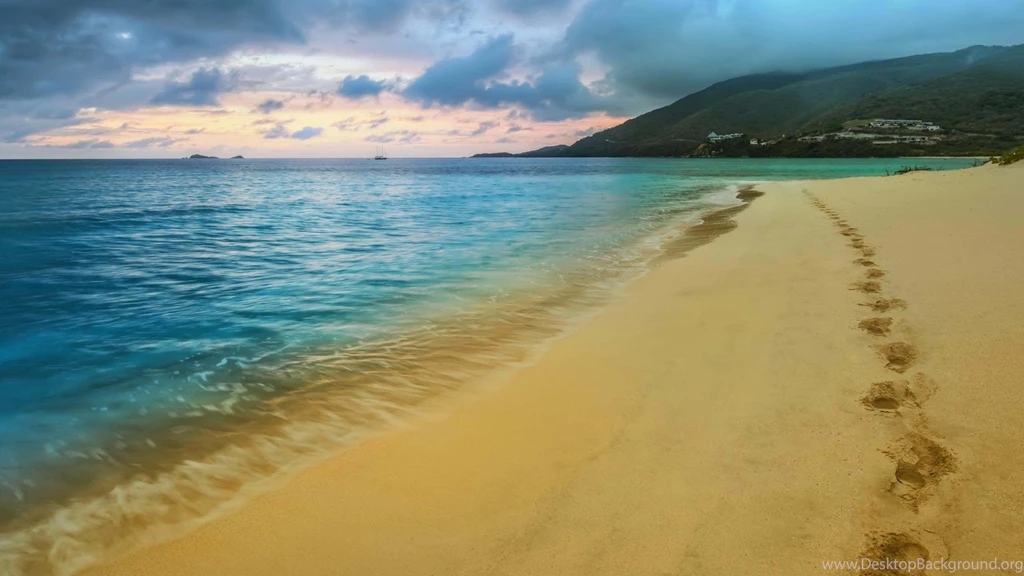 Footprints In The Sand Wallpapers