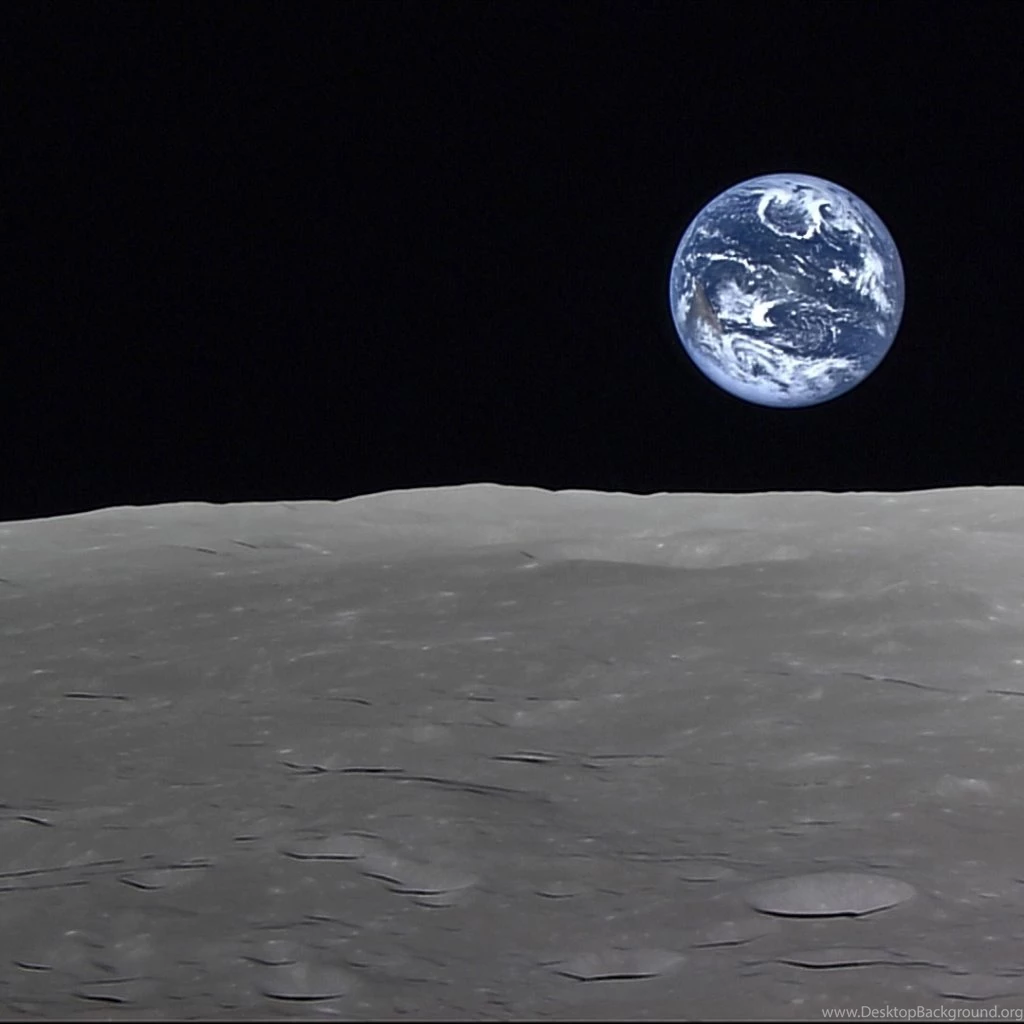 Download Wallpapers, Download 1024x1024 Moon Earth Blue Marble ...