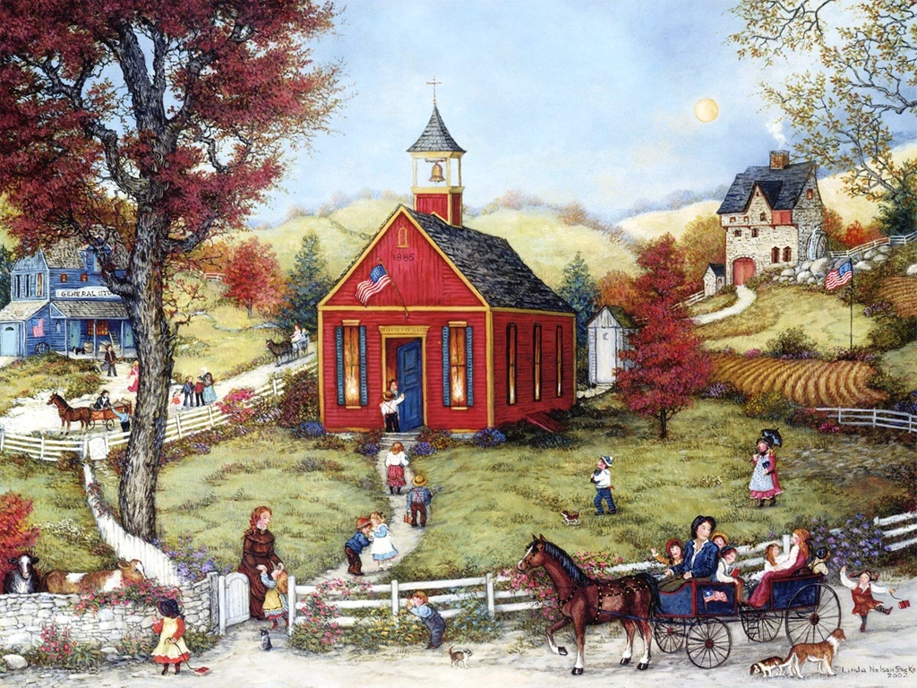 American Folk Art : Linda Nelson Stocks Folk Art Painting ...