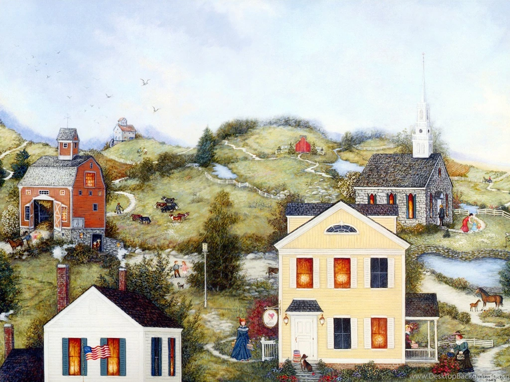 American Folk Art : Linda Nelson Stocks Folk Art Painting ...