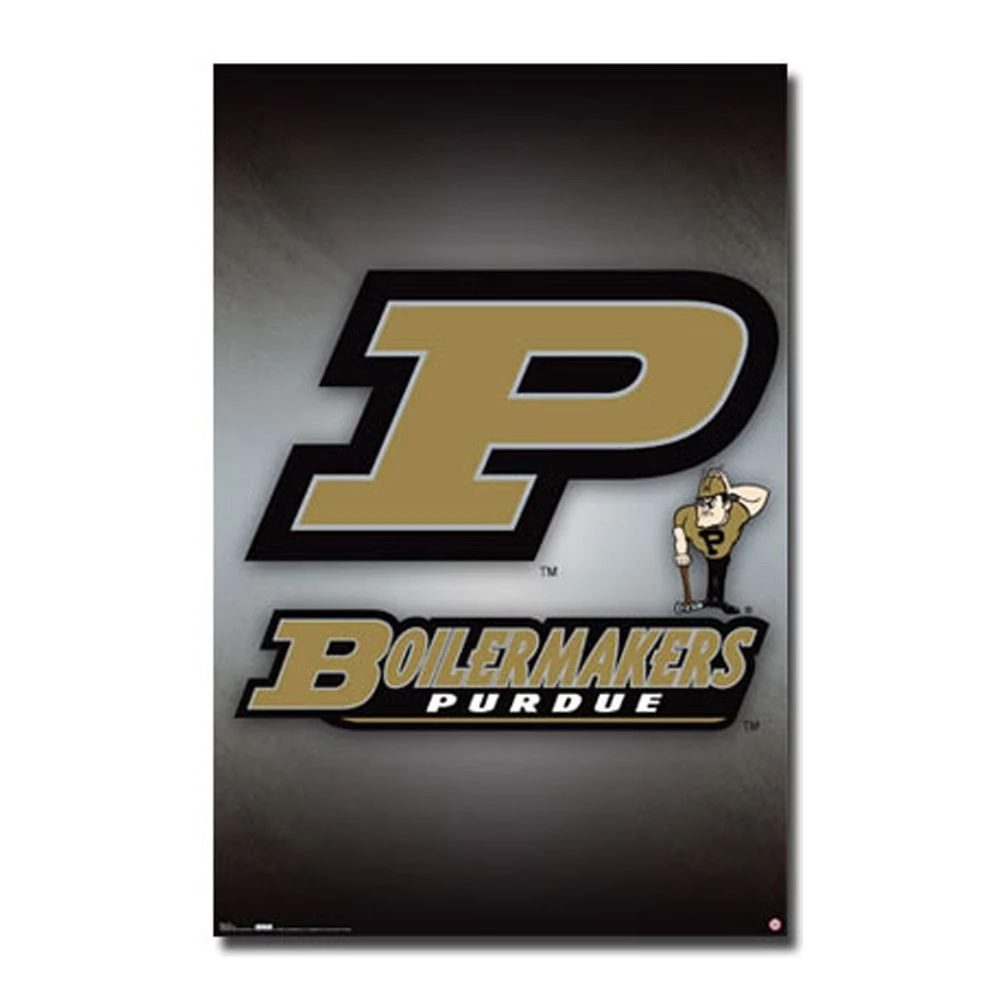 Purdue university boilermakers ncaa logo wall poster rp4165.jpg